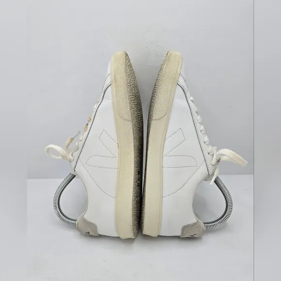 Veja | Esplar white leather sporty monochrome tennis prep sneakers | WMS 6