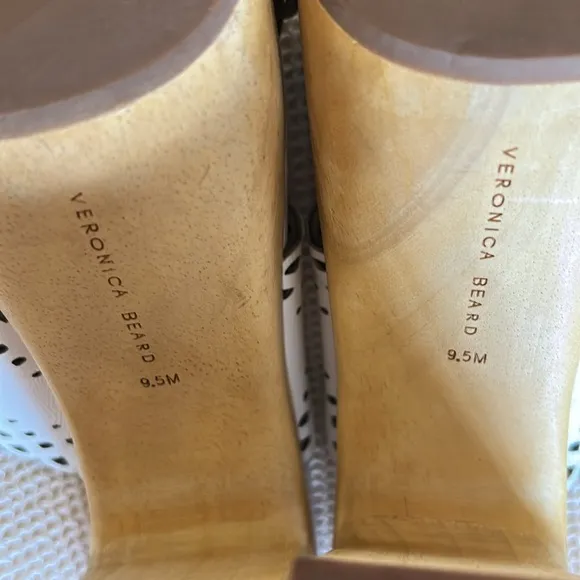 Veronica  Beard Gaynor Platform Leather Sandals Clogs Slipon, Size 9.5, NWOT