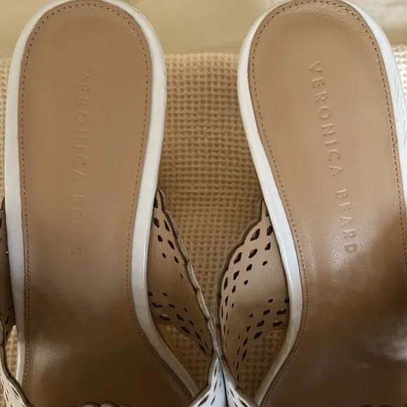 Veronica  Beard Gaynor Platform Leather Sandals Clogs Slipon, Size 9.5, NWOT