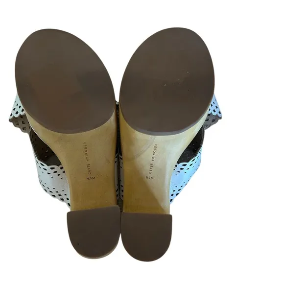 Veronica  Beard Gaynor Platform Leather Sandals Clogs Slipon, Size 9.5, NWOT