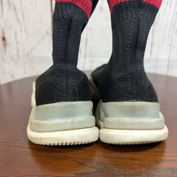 Vetements X Reebok Black Socks Shoes Ankle Length Stretchy Knit Boots 6.5 Womens