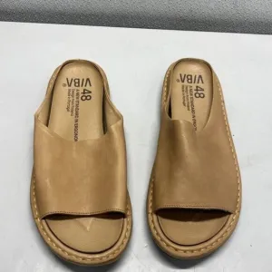 VIBAe Men’s Saint Tropez Leather Sandals Tan Size US 15 / EU 48