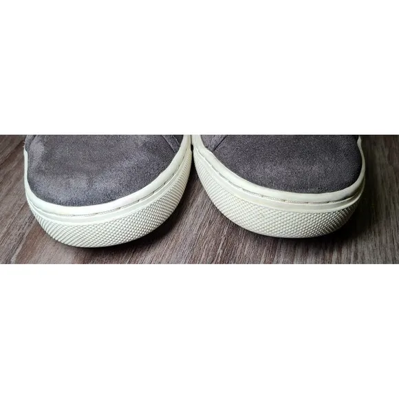 Vince Austin Gray Suede Leather Low Top Lace-Up Sneakers Mens Size 7.5/ EU 40.5