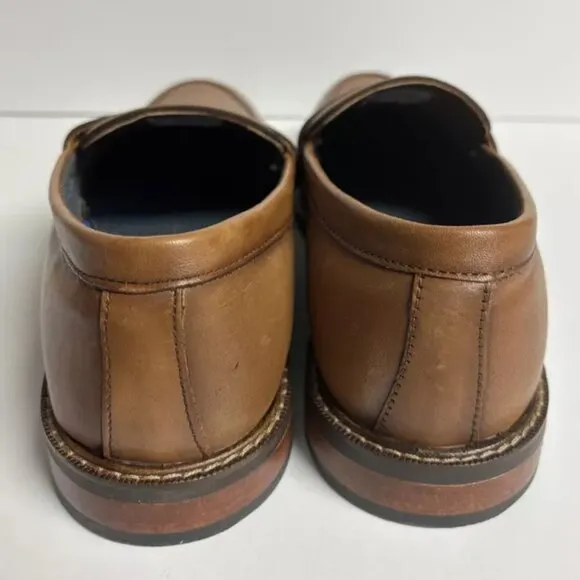 Vince Camuto Men’s Layton, Brown Slip-On Penny Loafers, Size 11 M
