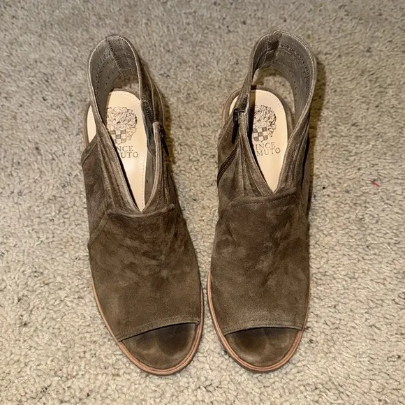 Vince Camuto Peep Toe Bootie Shoes