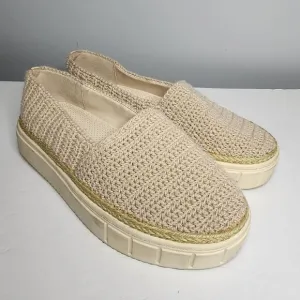 Vince Camuto Relinsta Tan Crochet Platform Slip On Sneaker Womens 7 Stitch Fix