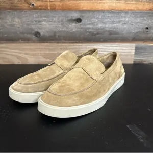Vince Loafers Mens 11.5 Toren Tan Slip On Leather Suede Rubber Sole Platform