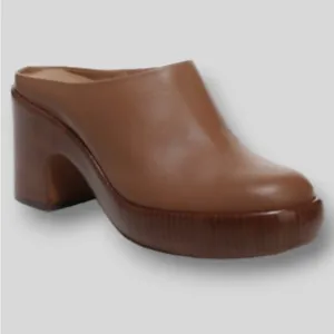 VINCE NWT Sz 8.5 Navina Leather Mule in Tan