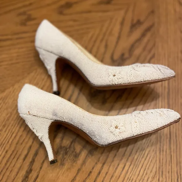 Vintage 1950’s beaded, Swift brand, handmade wedding shoes