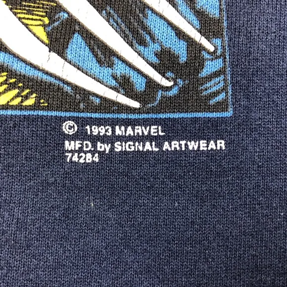 Vintage 1993 Marvel Wolverine X Men Crewneck Pullover Sweater Size Large