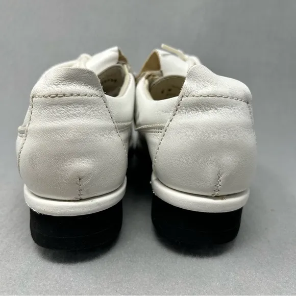 Vintage 80s Dexter White Leather Golf Shoes Spikes Men’s Size 6