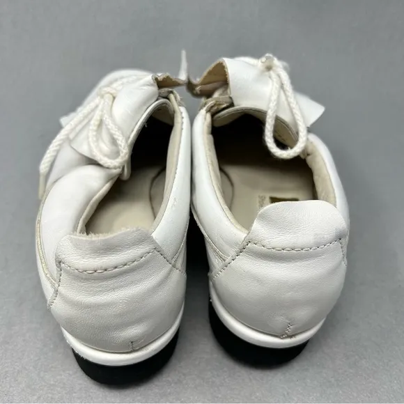 Vintage 80s Dexter White Leather Golf Shoes Spikes Men’s Size 6