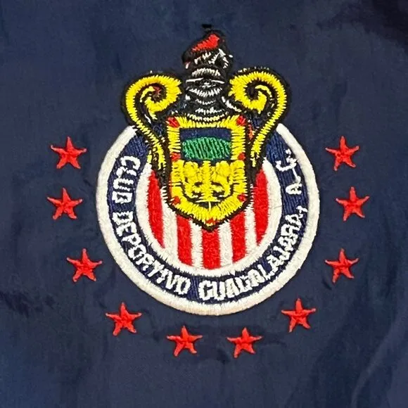 Vintage 90’s Atletica Chivas De Guadalajara Lined Track Pants Navy Liga Size XL