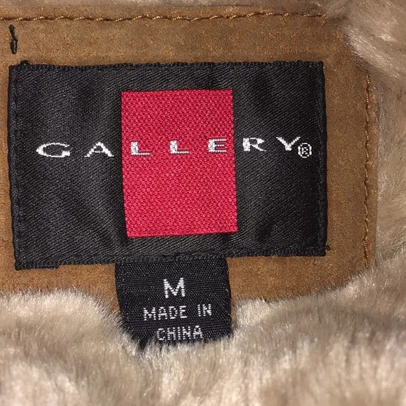 Vintage 90’s Leather Shag Coat
