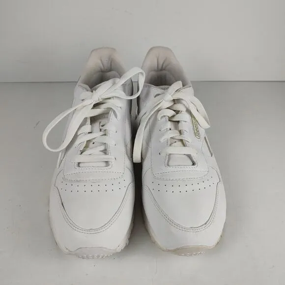 Vintage 90s Reebok Classic leather chromed retro streetwear shoes womens 9.5