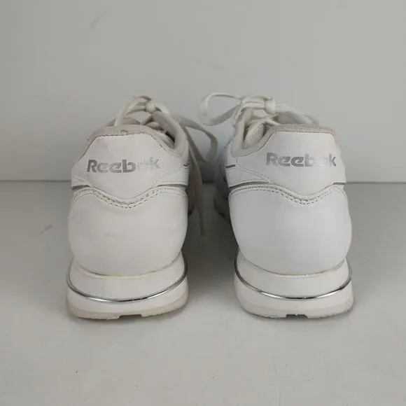 Vintage 90s Reebok Classic leather chromed retro streetwear shoes womens 9.5
