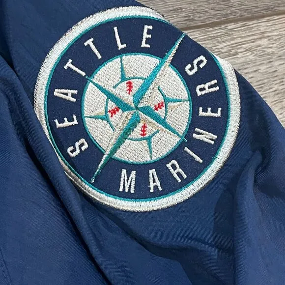 Vintage 90s STARTER MLB Seattle Mariners Satin Baseball Jacket - Men's Size XL