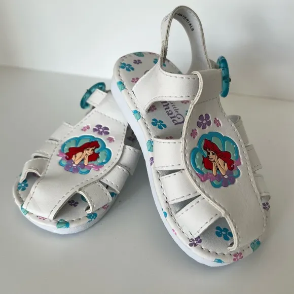 Vintage 90s The Little Mermaid Sandals Size 6