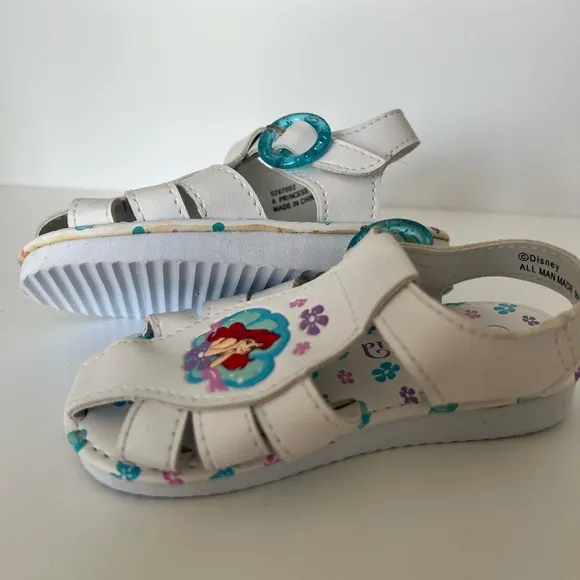 Vintage 90s The Little Mermaid Sandals Size 6