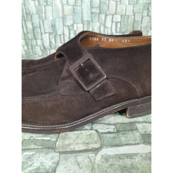 Vintage 90's Versace Men's  Monk Boot Dress Shoes size 42.5 US 9.5