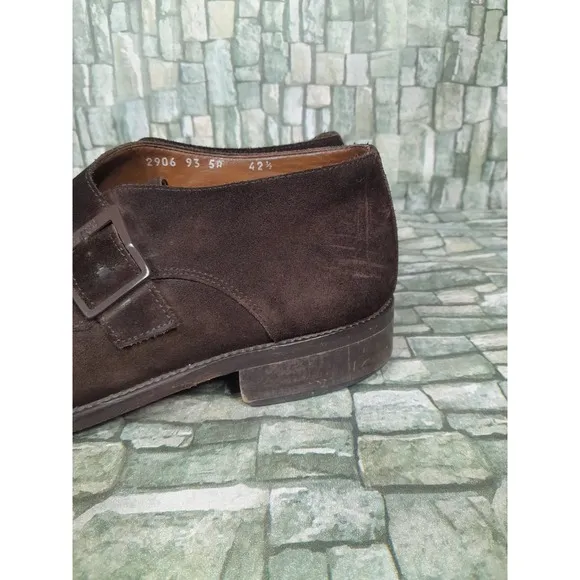 Vintage 90's Versace Men's  Monk Boot Dress Shoes size 42.5 US 9.5
