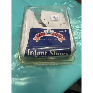 Vintage Baby King Infant Shoes Size‎ 4 With Bells New In Original Box
