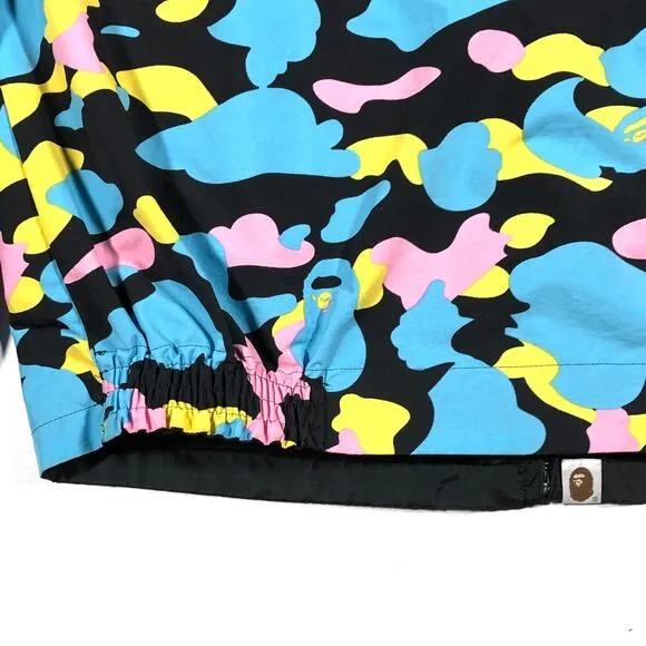 Vintage Bape Cotton Candy Camo Reversible Coach Jacket Size Medium M B32