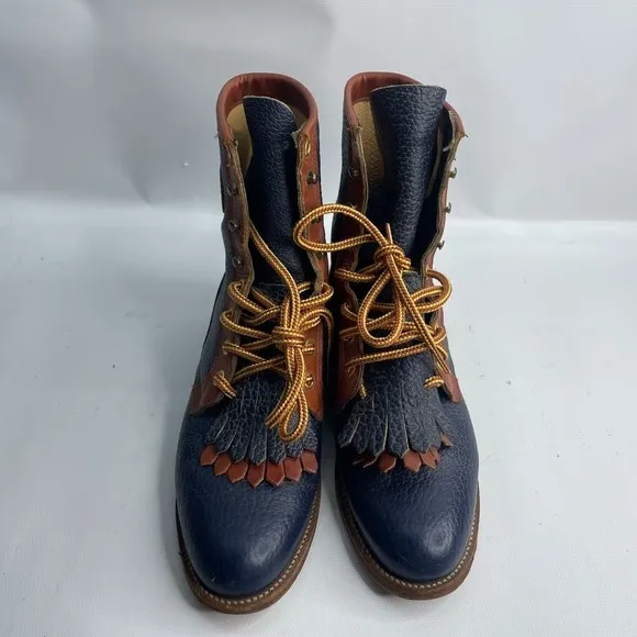 Vintage blue Womens Justin Ropers Cowgirl western boots shoes Travel, Rodeo 7 B