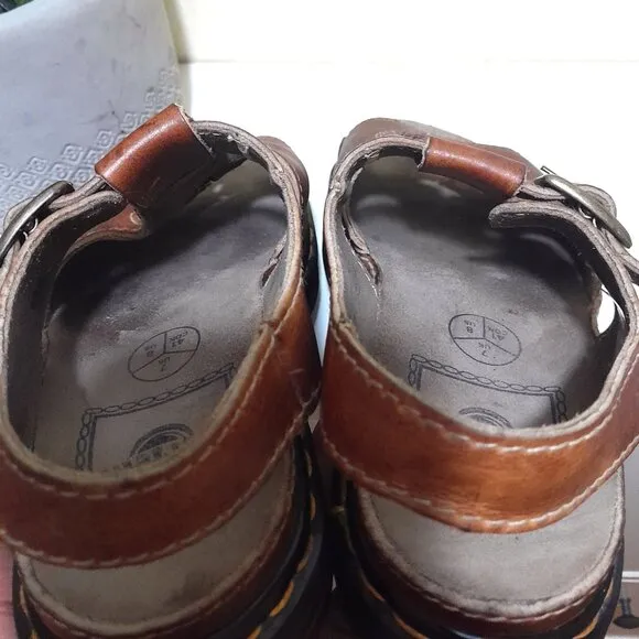 Vintage Brown Sun Star Leather Dr Marten Sandals Wms 8US   41EU  7UK