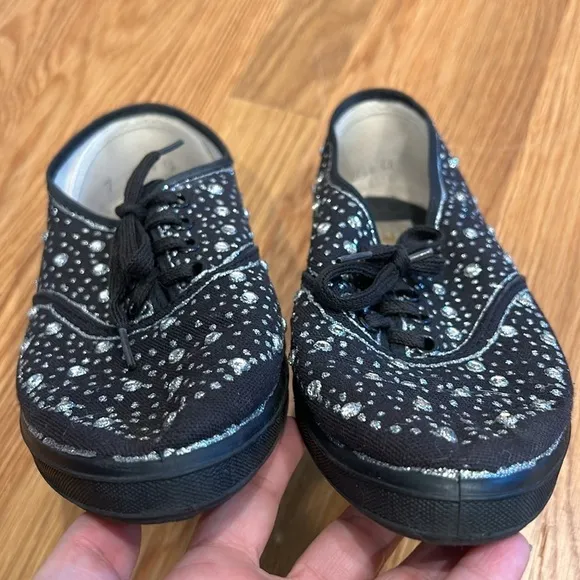 Vintage Cache bundle of 2 hand painted embellished sneakers women’s size 7