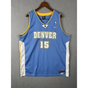 Vintage Carmelo Anthony Denver Nuggets Nike NBA Basketball Jersey XXL Sewn Blue