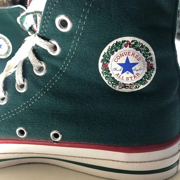 Vintage Converse Chuck Taylors Christmas Edition