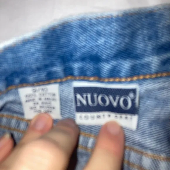 Vintage Cowboy Embroidered Denim Shorts