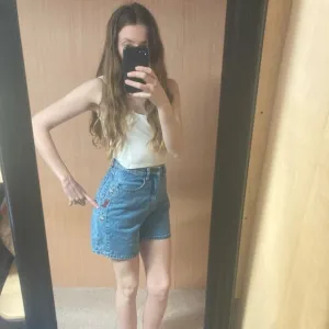 Vintage Cowboy Embroidered Denim Shorts