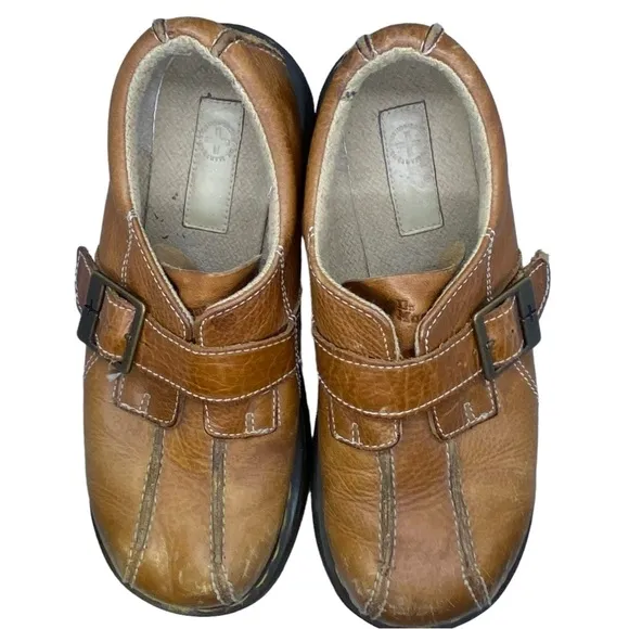 Vintage Doc Dr  Martens 12282 Women 10 Brown Leather Monk Strap Chunky Y2K Shoes