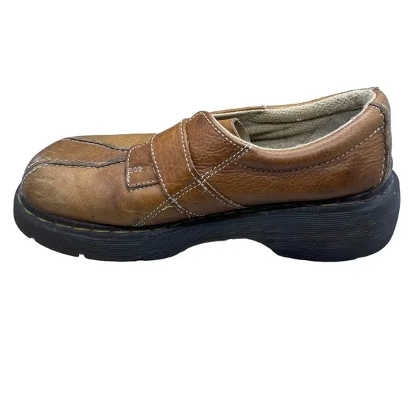 Vintage Doc Dr  Martens 12282 Women 10 Brown Leather Monk Strap Chunky Y2K Shoes