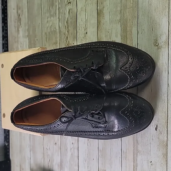 VINTAGE Dr. Marten Wing Tips Doc Docs 8065 Black Leather Shoes Size‎ UK 5 US 7
