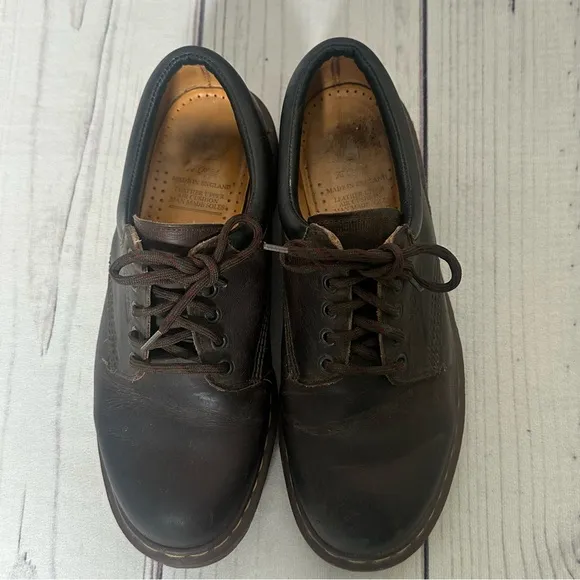Vintage Dr. Martens 8053/59 Made In England Oxford Shoes Mens UK 9 - US 10