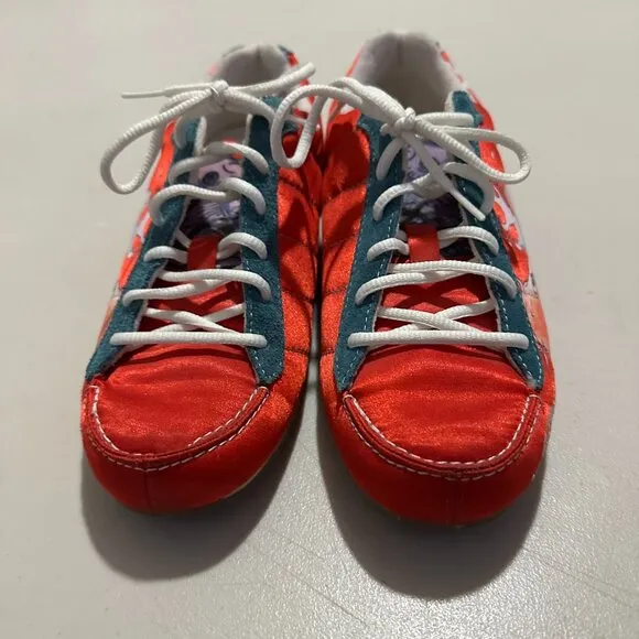 Vintage Ed Hardy Y2K Size 6 Women Sneakers Animal Print Koy Fish Shoes