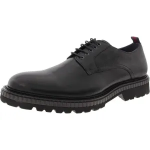 Vintage Foundry Co. Mens LOGAN Black Lace-Up Leather Derby Shoes New