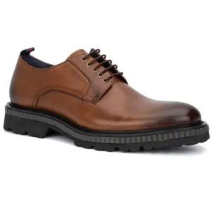 Vintage Foundry Co. Mens LOGAN Tan Lace-Up Leather Derby Shoes New