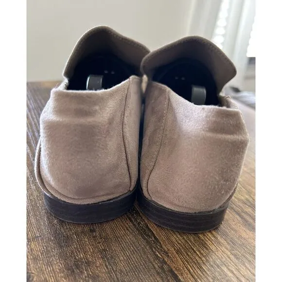 Vintage Havana Polly‎ Shoes Women's Size 8.5 Taupe Beige Suede Bit Loafer Flats