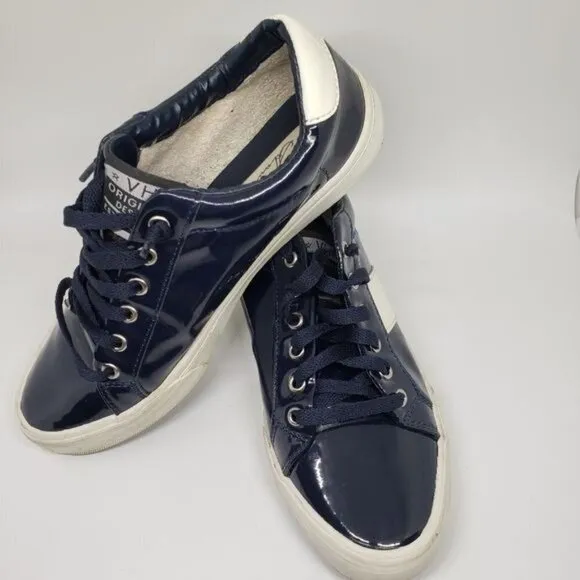 Vintage Havana Quincy Liquid Navy Blue Sneaker Size 7
