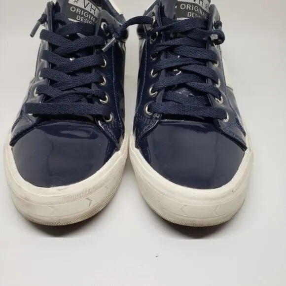 Vintage Havana Quincy Liquid Navy Blue Sneaker Size 7
