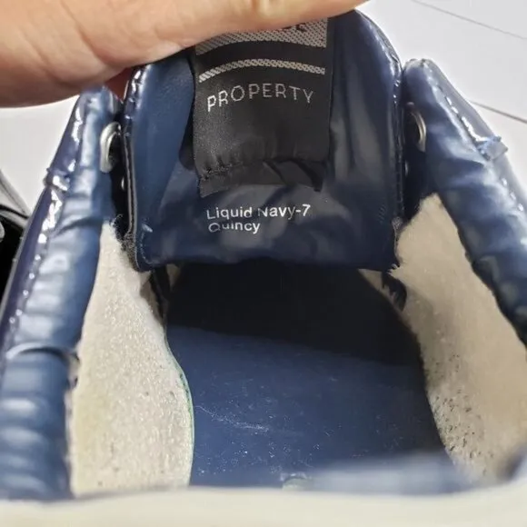 Vintage Havana Quincy Liquid Navy Blue Sneaker Size 7