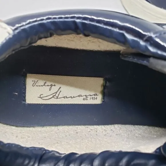 Vintage Havana Quincy Liquid Navy Blue Sneaker Size 7