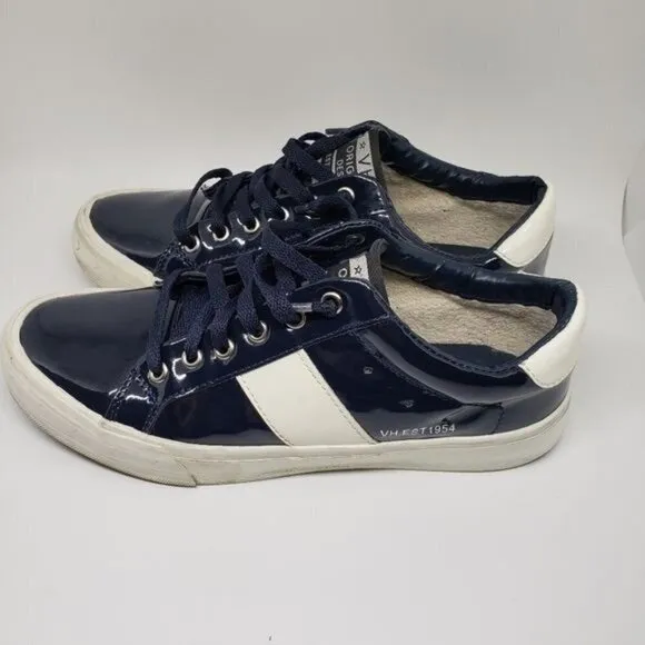 Vintage Havana Quincy Liquid Navy Blue Sneaker Size 7