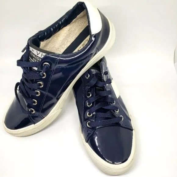 Vintage Havana Quincy Liquid Navy Blue Sneaker Size 7