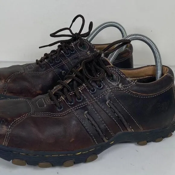 Vintage Leather Grunge Sneakers