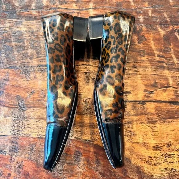 Vintage Leopard Salvador Ferragamo 8M